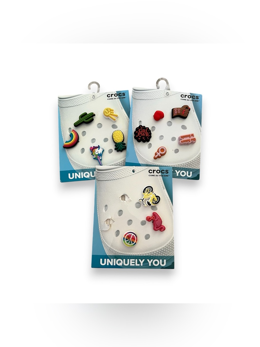 💚New💚 CROCS Jibbitz Bundle - Go Girl Fun Trend Sunny Days